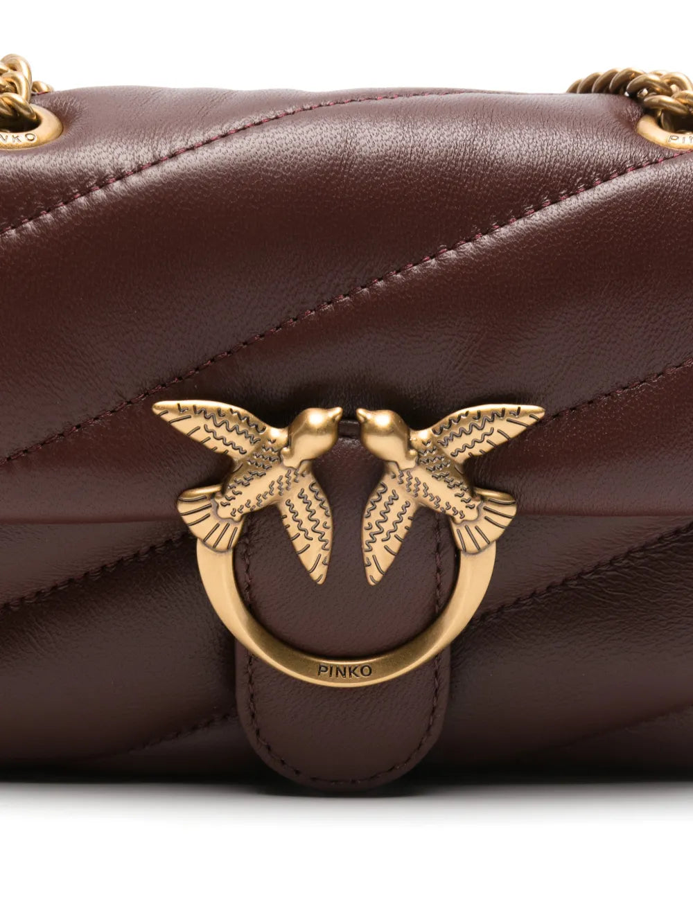 Pinko Baby Love Quilted Chain Shoulder Bag