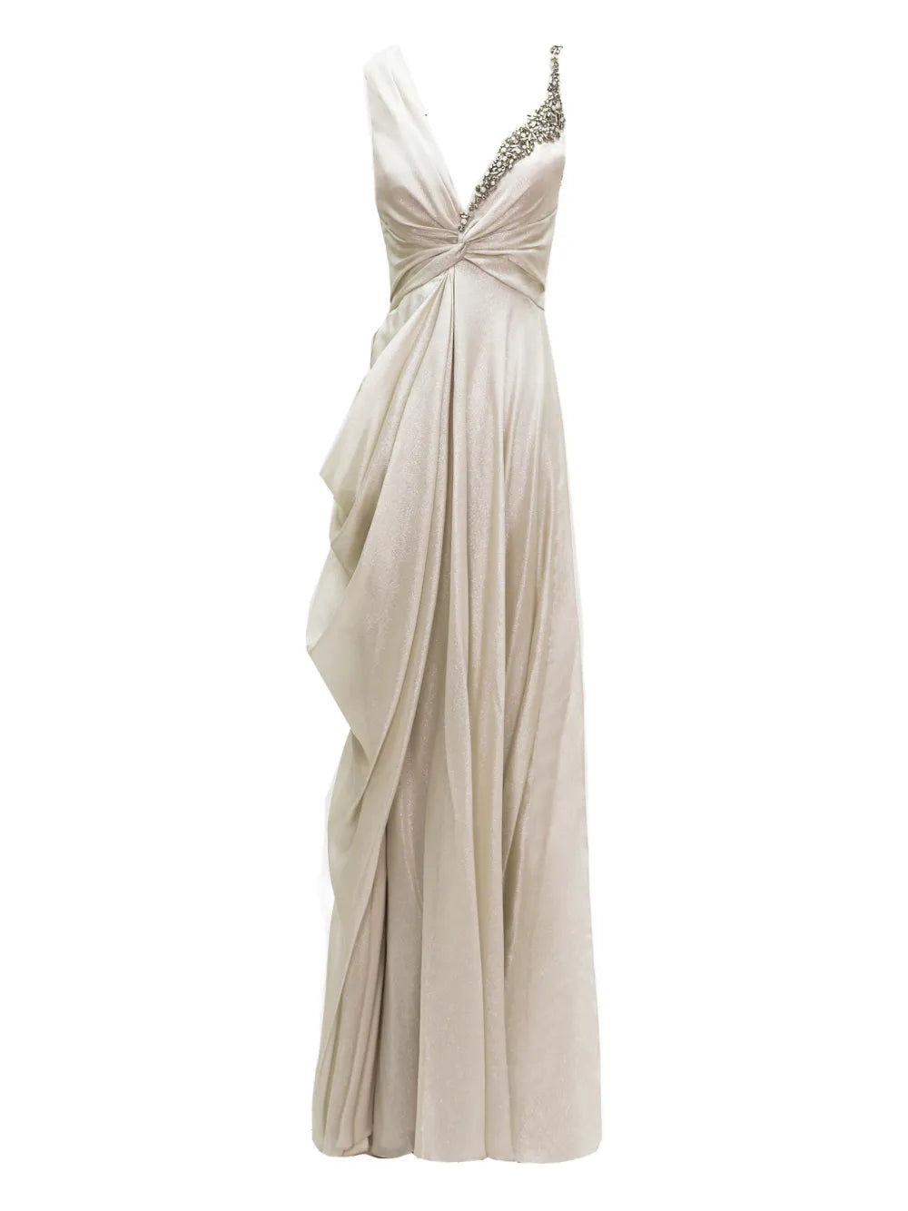 Gemy Maalouf Asymmetrical Draped Maxi Dress