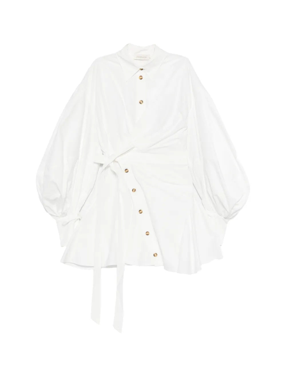 Zimmermann Tie Waist Button Mini Dress