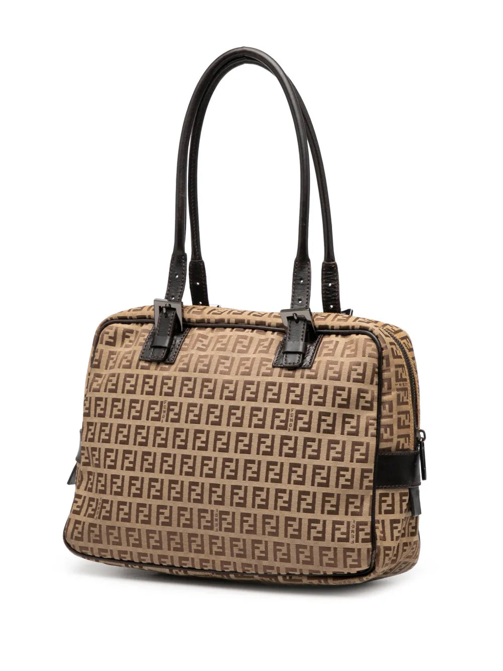 Fendi Pre Owned 2000 2010 Zucchino Canvas Shoulder Bag