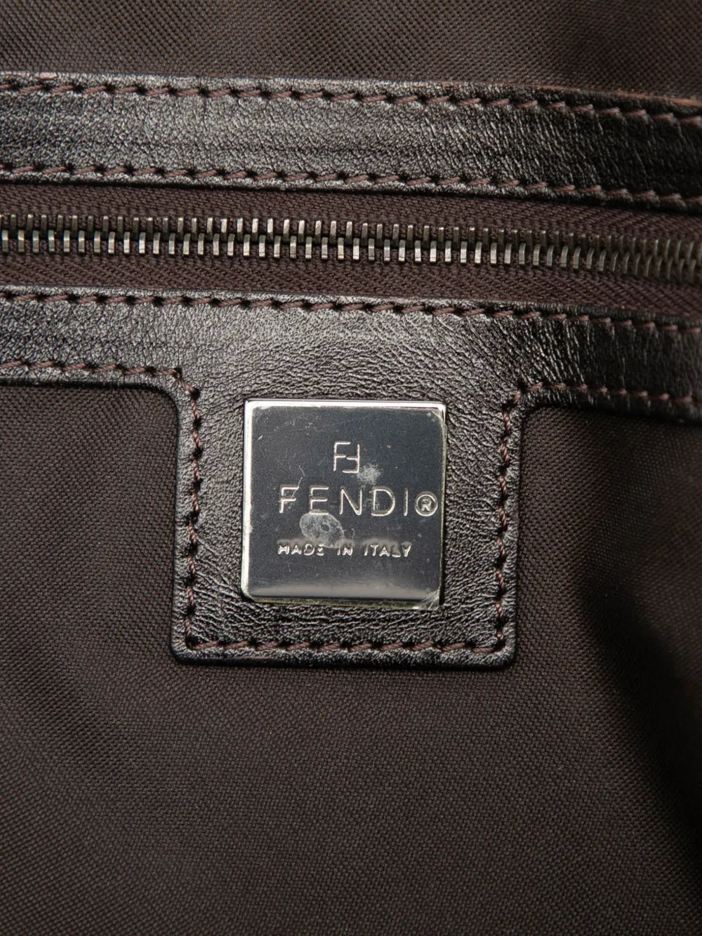 Fendi Pre Owned 2000 2010 Zucchino Canvas Shoulder Bag