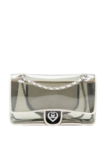 Chanel Pre Owned 2008 2009 Large Pvc And Lambskin Naked Flap Shoulder Bag