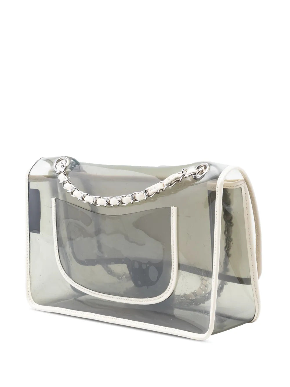 Chanel Pre Owned 2008 2009 Large Pvc And Lambskin Naked Flap Shoulder Bag