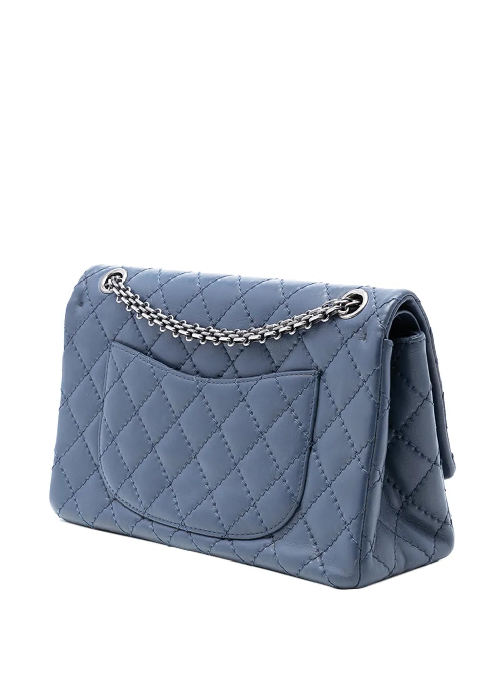 Chanel Pre Owned 2014 Reissue 255 Aged Calfskin Double Flap 226 Shoulder Bag
