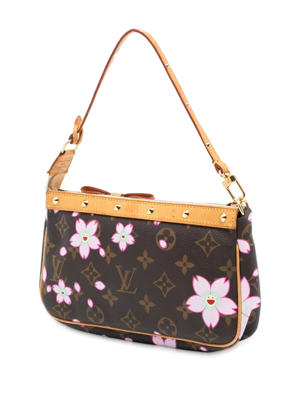 Louis Vuitton Pre Owned 2003 Takashi Murakami Monogram Cherry Blossom Pochette Accessoires Shoulder Bag