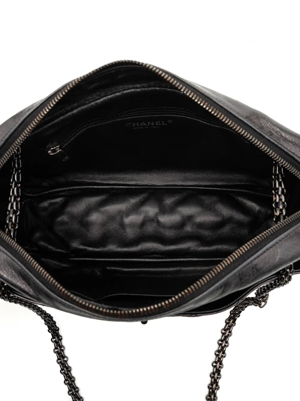 Chanel Pre Owned 2008 2009 Medium Reissue 255 Quilted Aged Calfskin Camera Bag Shoulder Bag