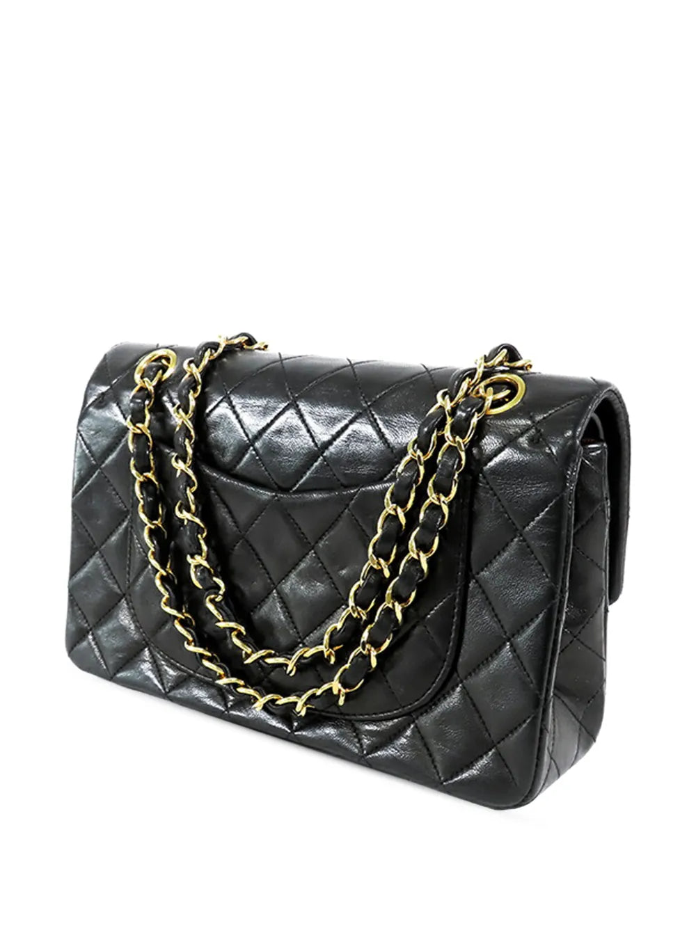 Chanel Pre Owned 1991 1994 Small Classic Lambskin Double Flap Shoulder Bag