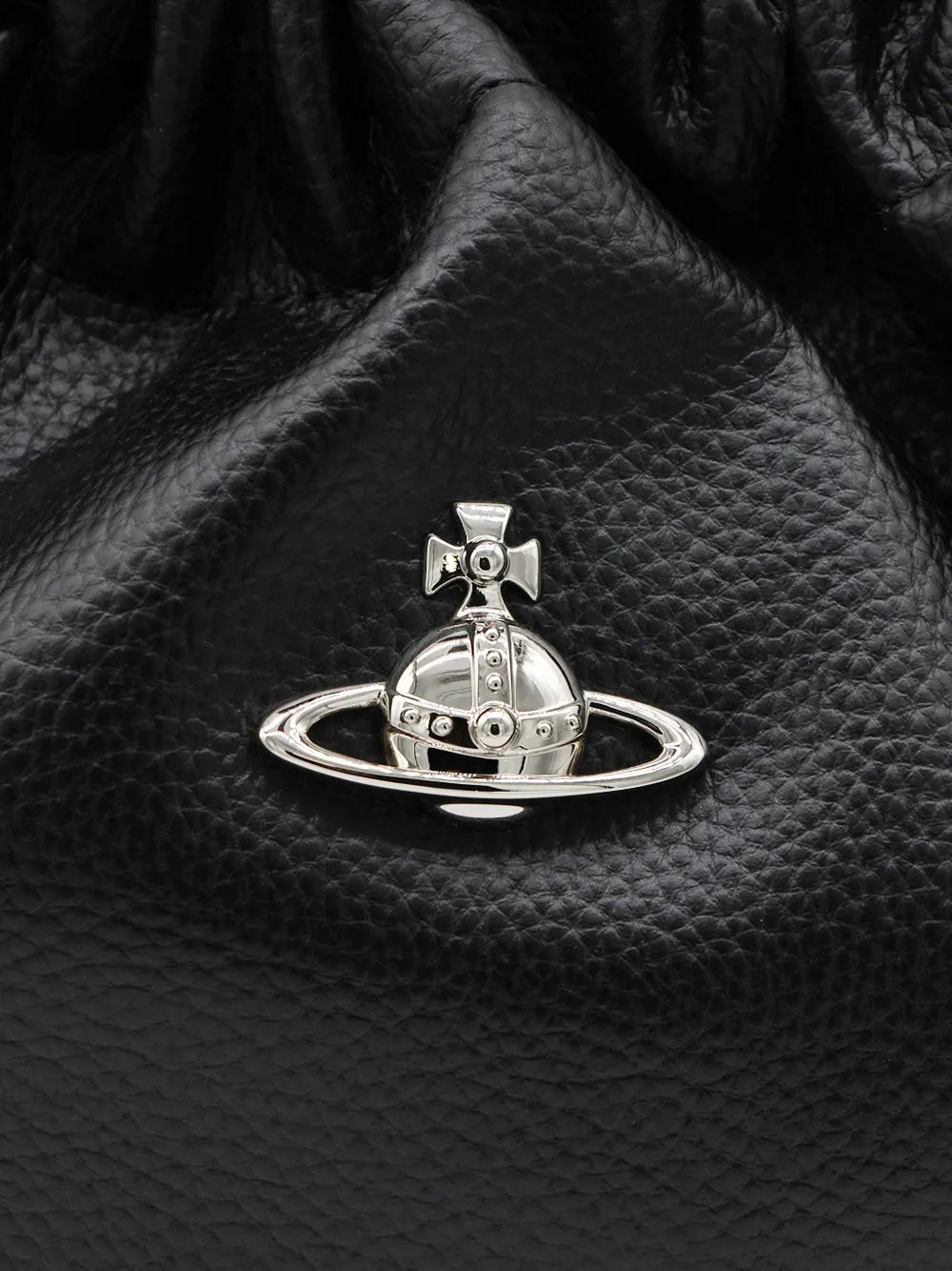 Vivienne Westwood Orb Plaque Drawstring Shoulder Bag