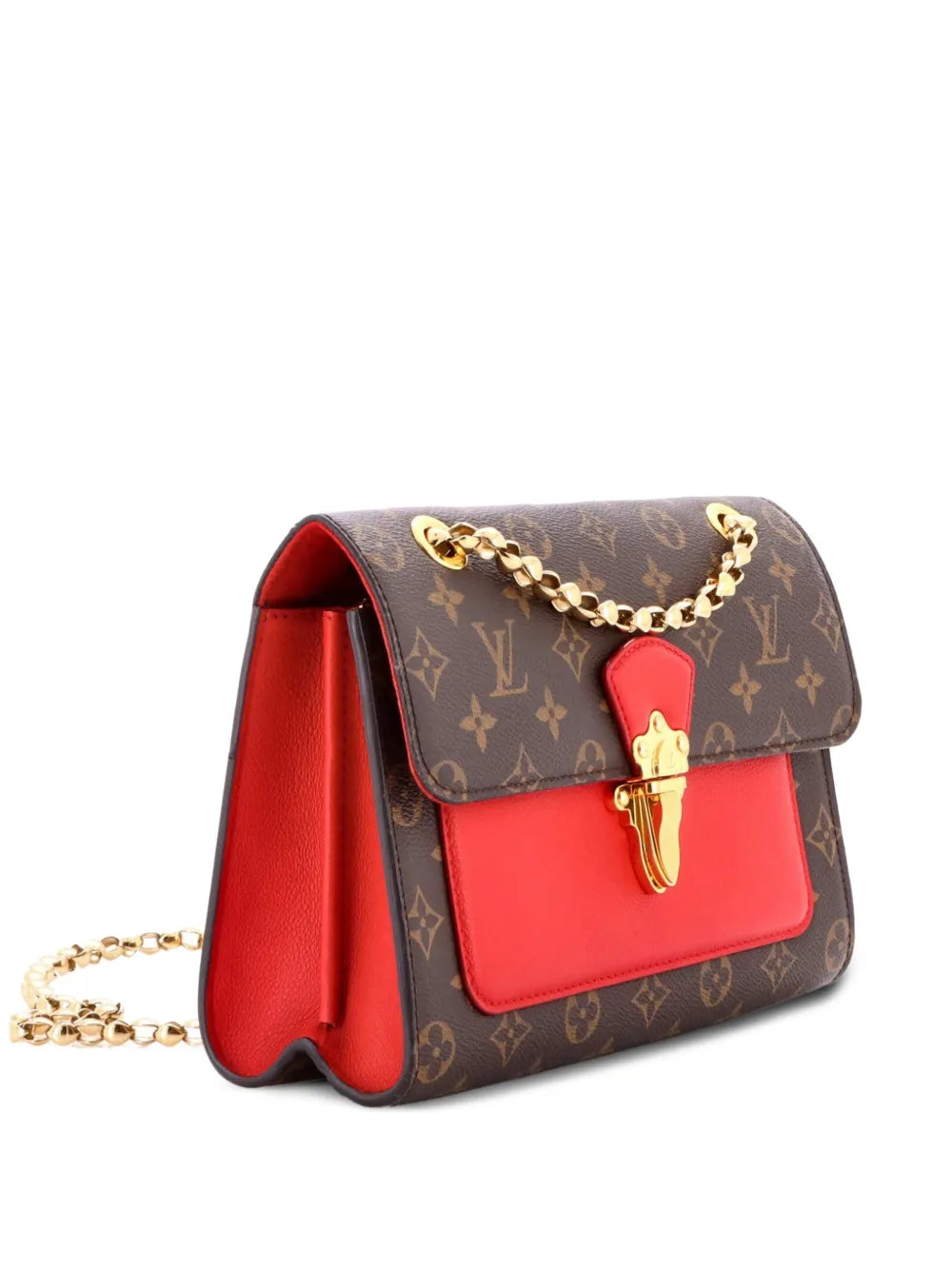 Louis Vuitton Pre Owned Victoire Handbag Monogram Canvas And Leather Shoulder Bag