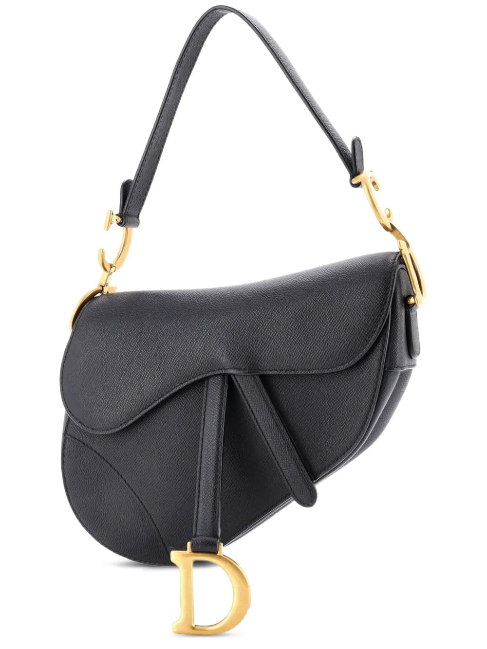 Christian Dior Pre Owned Saddle Handbag Leather Medium Shoulder Bag