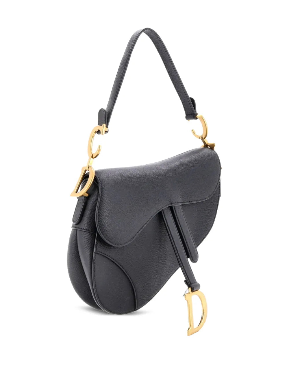 Christian Dior Pre Owned Saddle Handbag Leather Medium Shoulder Bag