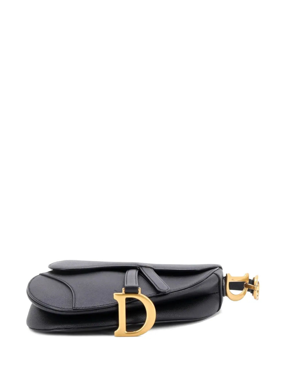 Christian Dior Pre Owned Saddle Handbag Leather Medium Shoulder Bag