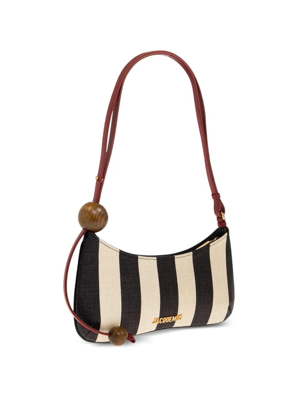 Jacquemus The Bisou Perle Striped Shoulder Bag