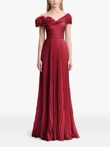 Gemy Maalouf Chiffon Corset Gown