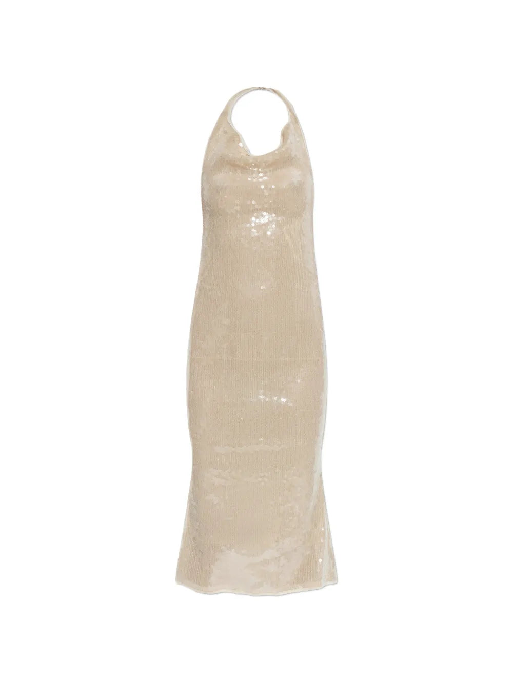 Oseree Sequin Halter Dress
