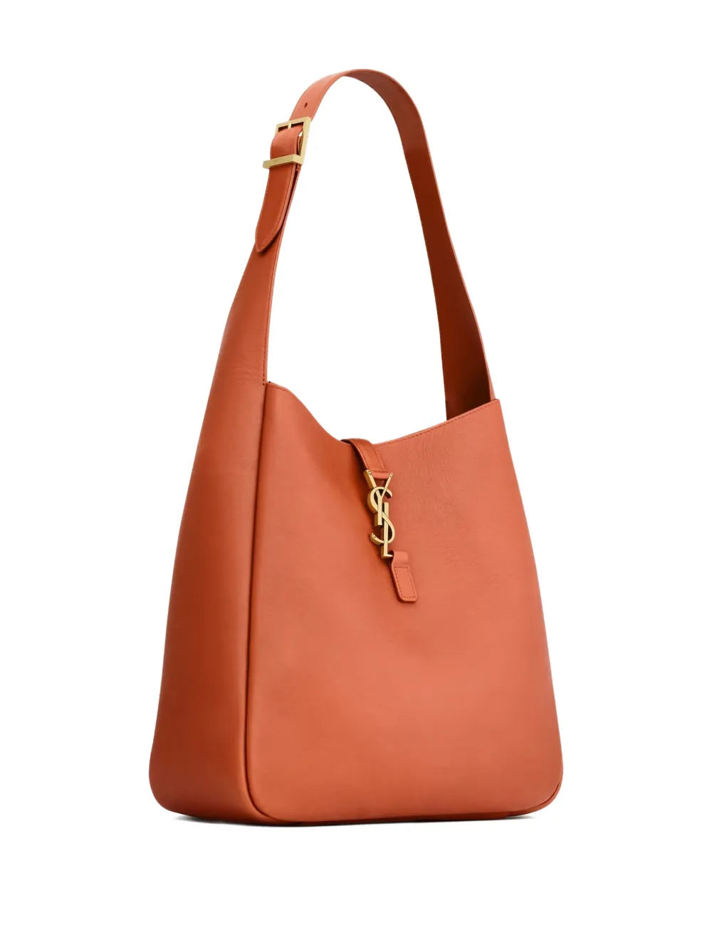 Saint Laurent Large Le 5 A 7 Buckle Leather Shoulder Bag