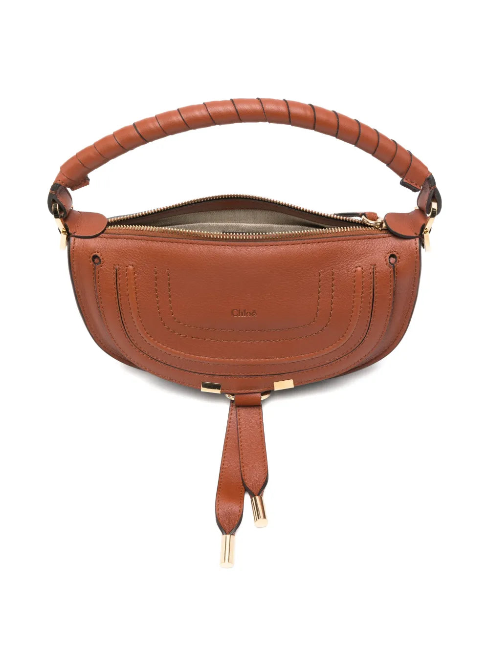 Chloe Mini Marcie Twisted Handle Leather Shoulder Bag