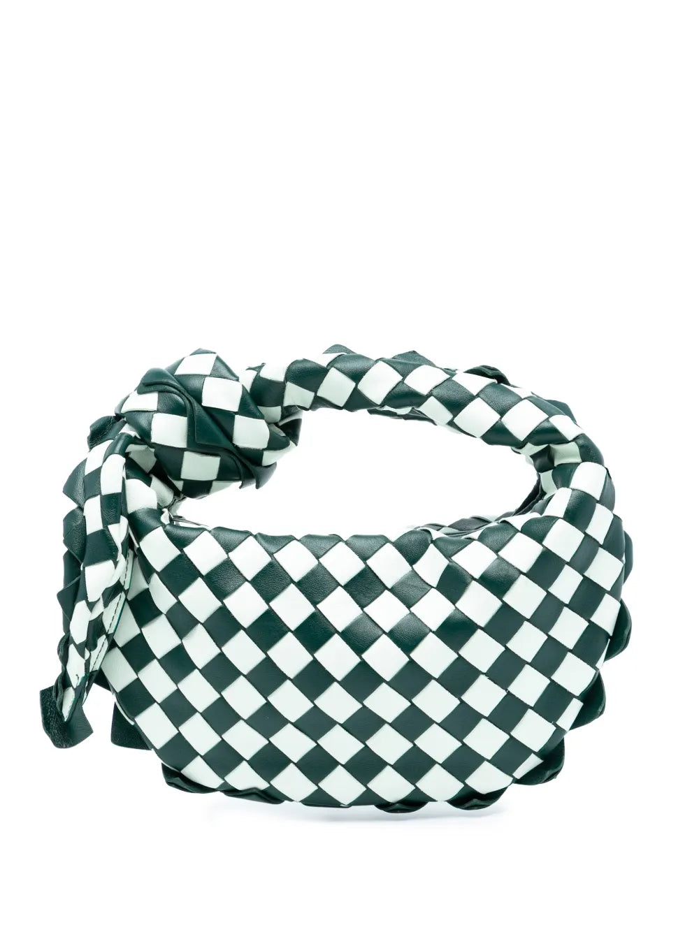 Bottega Veneta Pre Owned 2012 2025 Mini Bicolor Nappa Intrecciato Dragon Jodie Hobo Bag