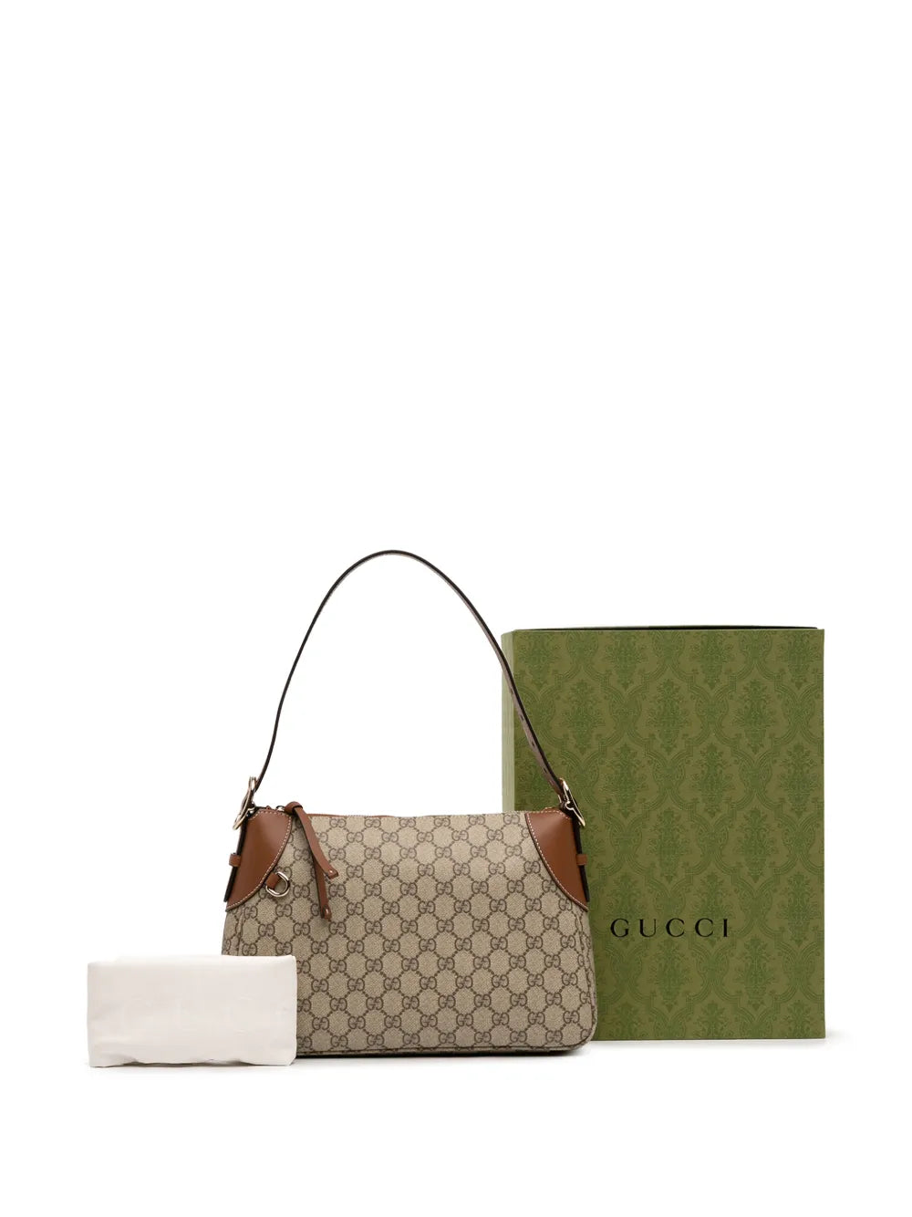 Gucci Pre Owned 2016 2025 Medium Gg Supreme Emblem Shoulder Bag