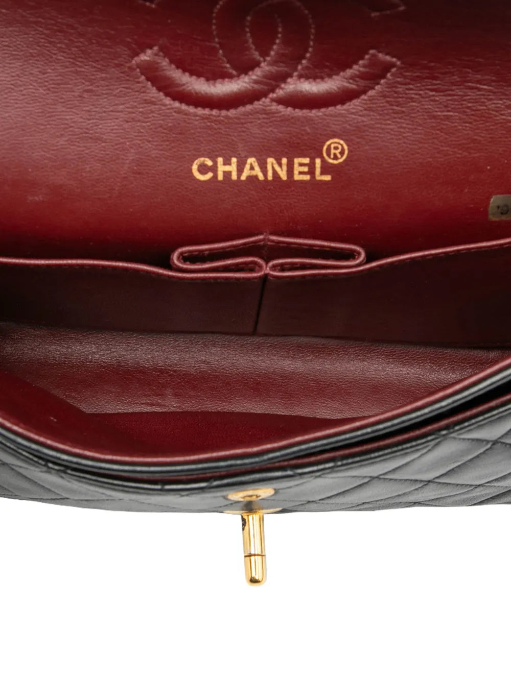 Chanel Pre Owned 1991 1994 Small Classic Lambskin Double Flap Shoulder Bag