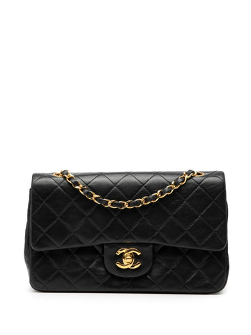 Chanel Pre Owned 1991 1994 Small Classic Lambskin Double Flap Shoulder Bag