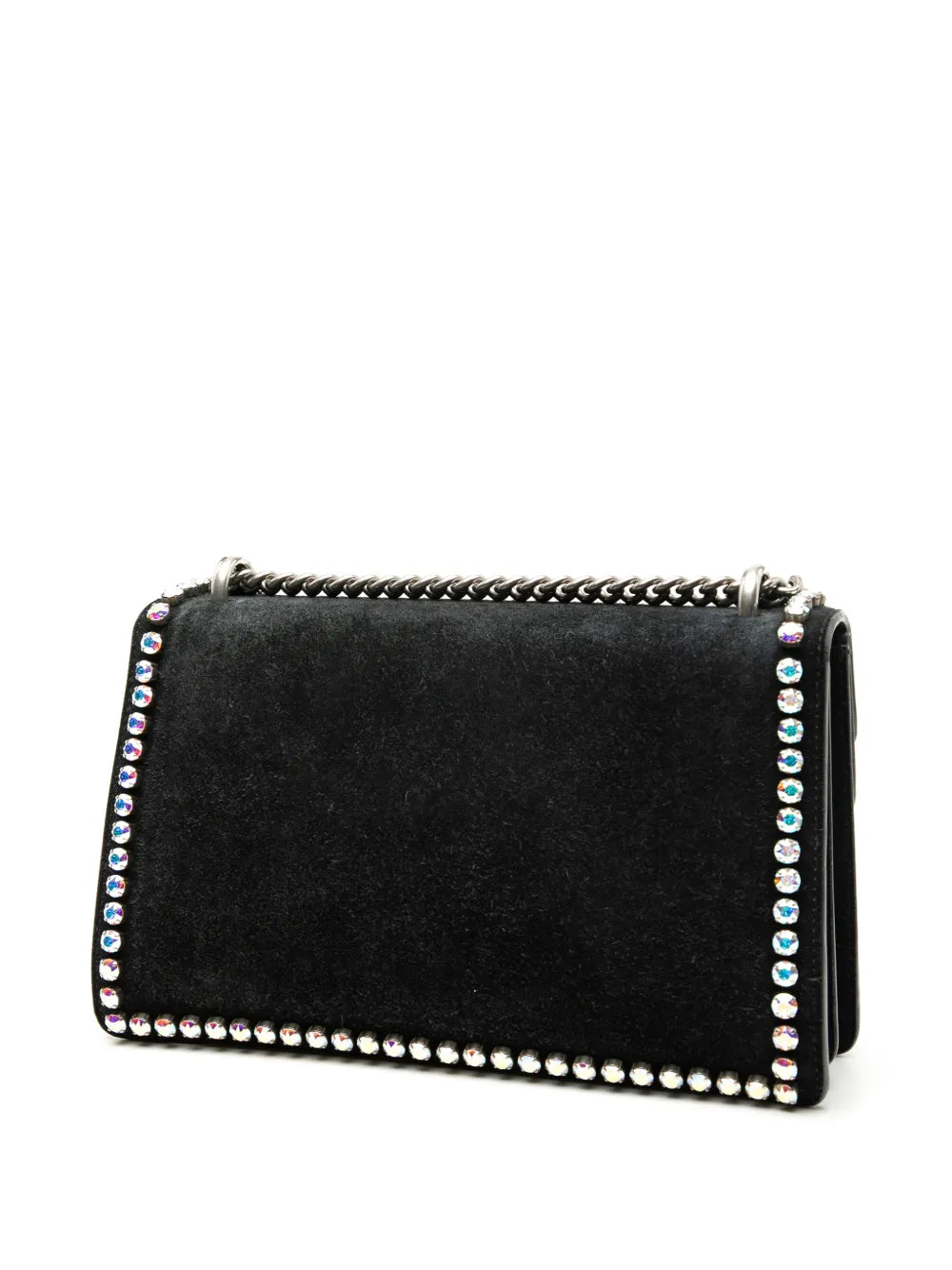 Gucci Pre Owned 2016 2025 Small Suede Crystal Embellished Dionysus Shoulder Bag
