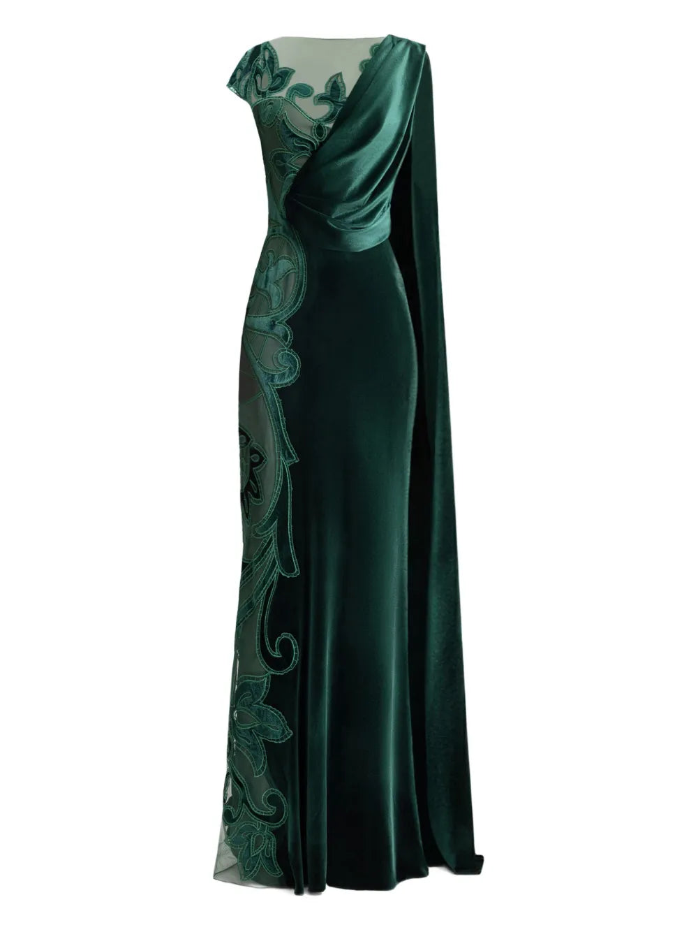 Gemy Maalouf Draped Velvet Dress