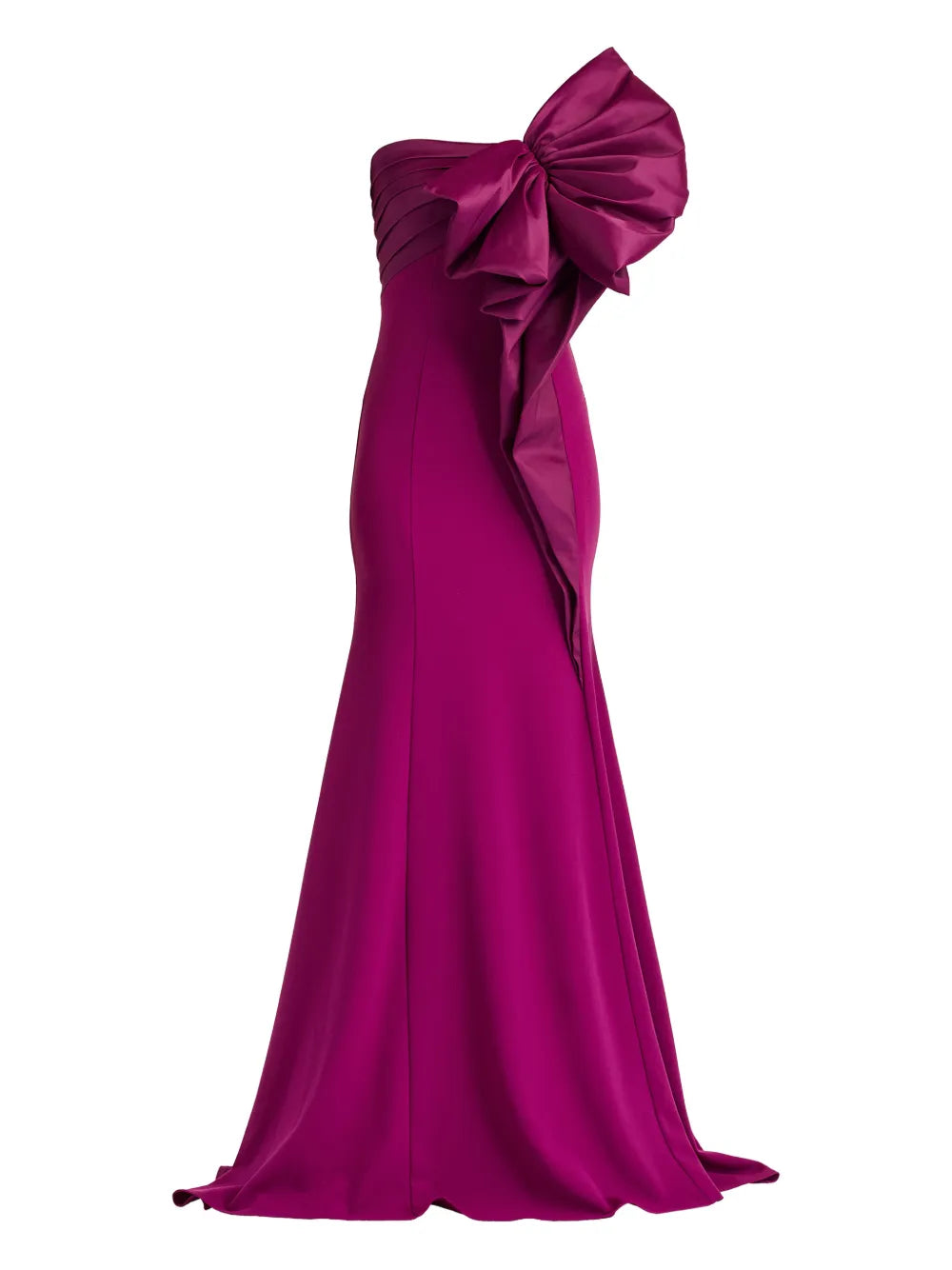 Tadashi Shoji Bow One Shoulder Maxi Dress
