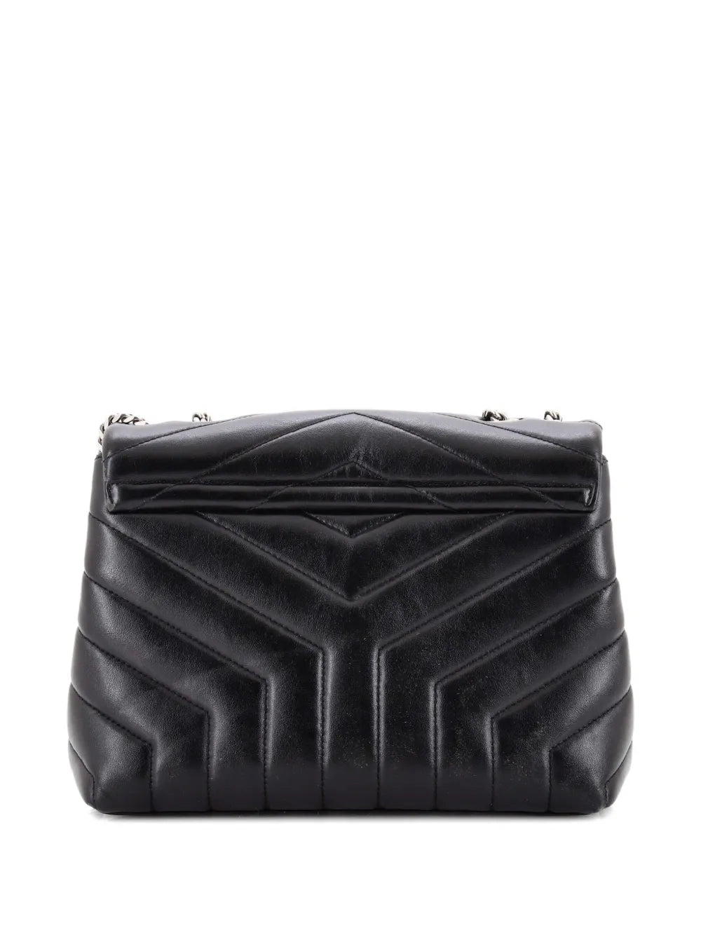 Saint Laurent Pre Owned Loulou Matelasse Chevron Leather Small Shoulder Bag