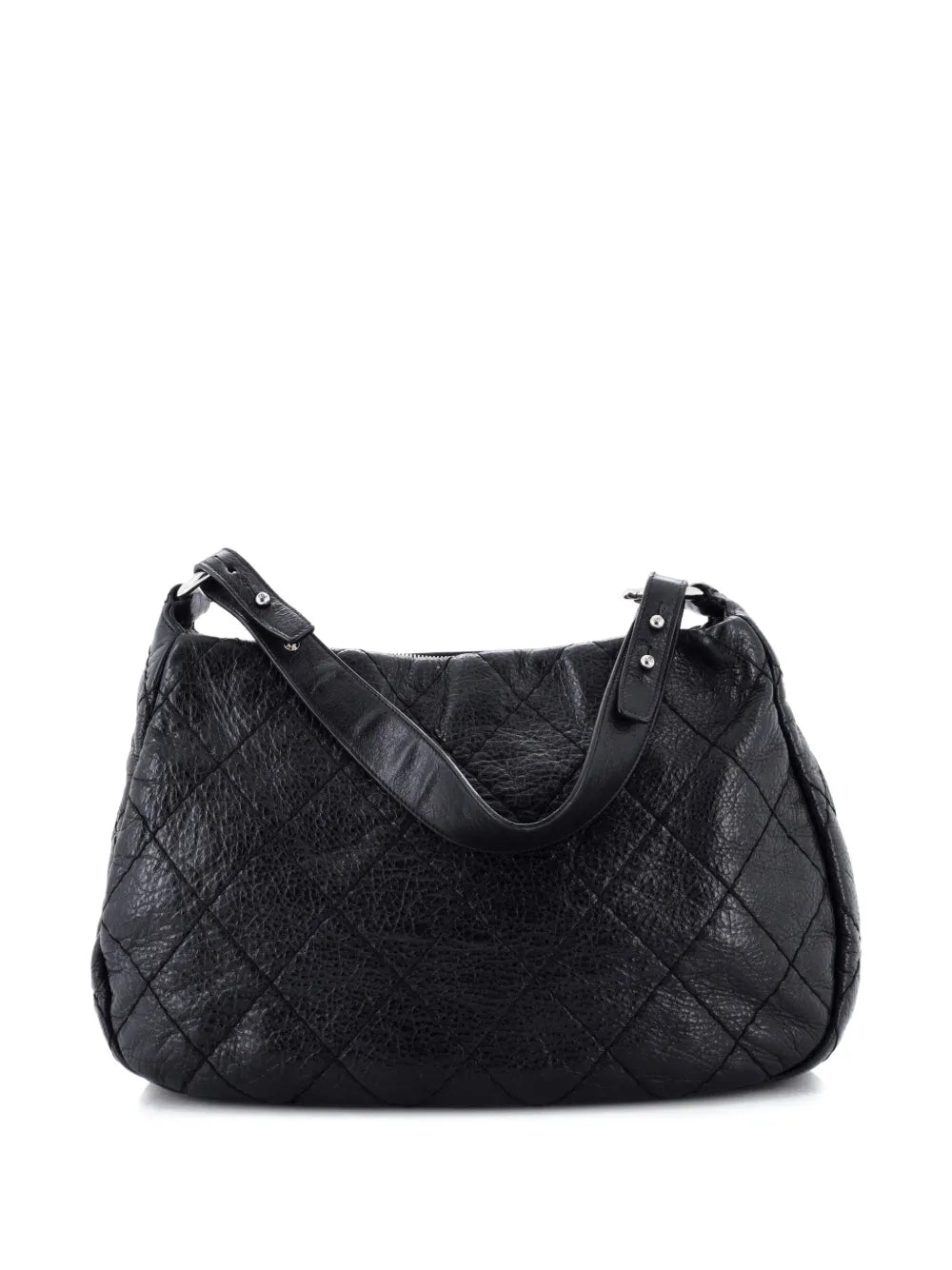 Chanel Pre Owned On The Road Quilted Leather Hobo Bag