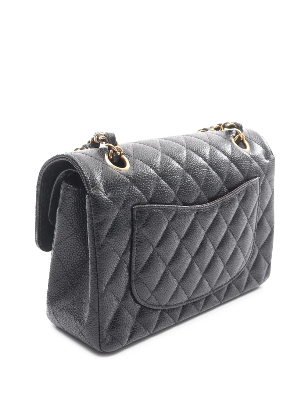 Chanel Pre Owned 2021 2025 Small Classic Caviar Double Flap Shoulder Bag