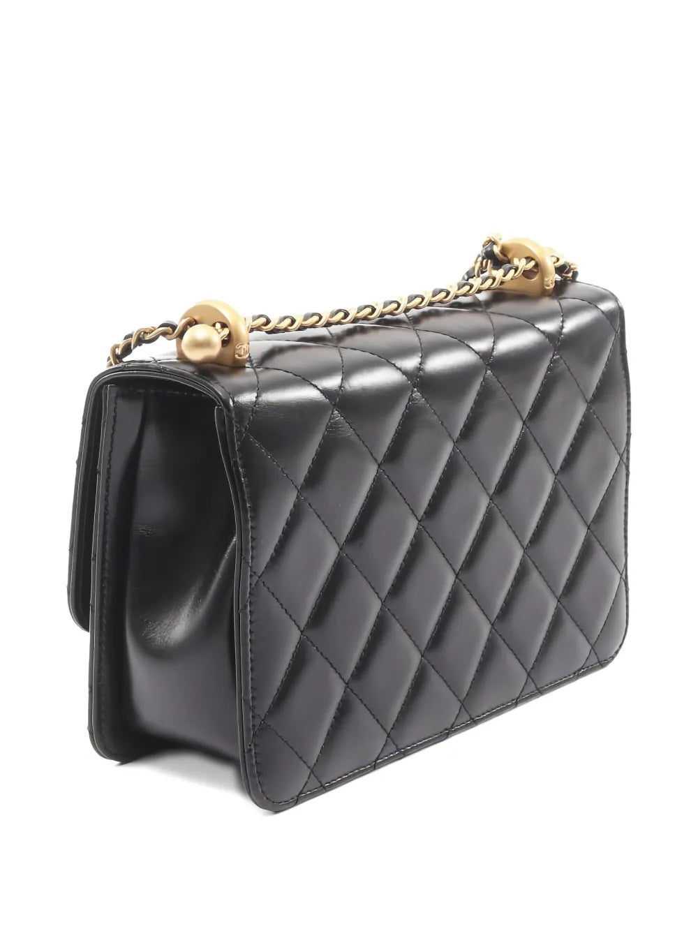 Chanel Pre Owned 2021S Diamond Quilted Lambskin Shoulder Bag