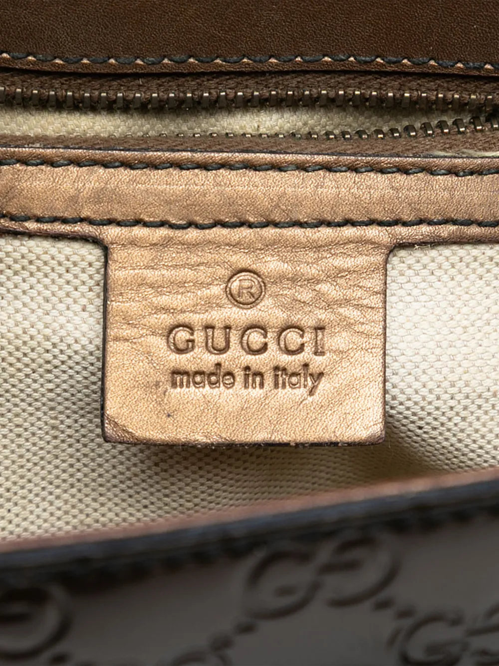 Gucci Pre Owned 2016 2025 Large Guccissima Emily Shoulder Bag