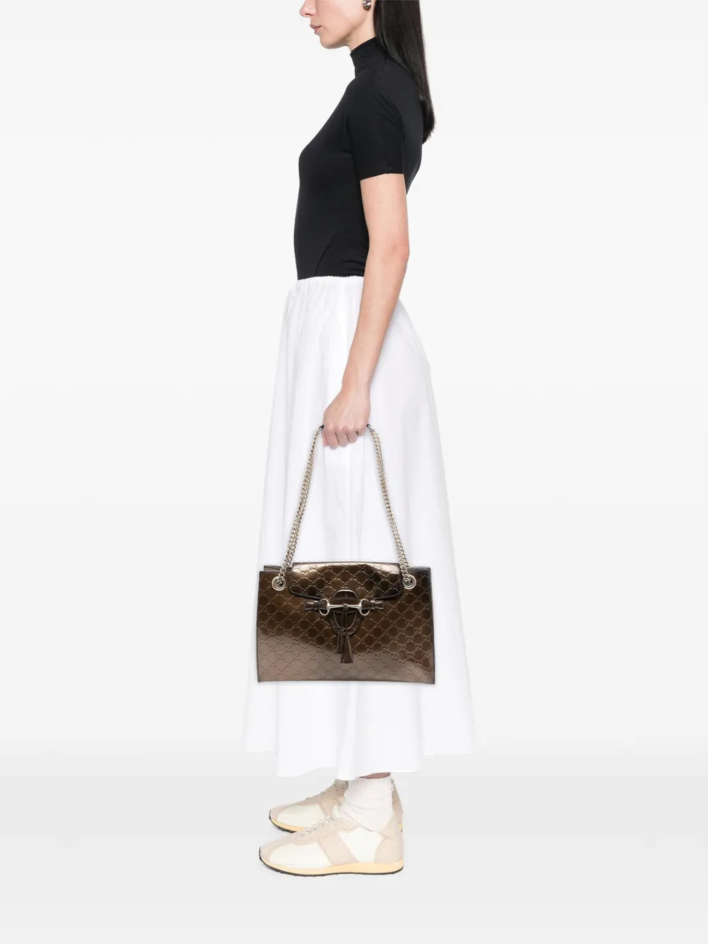 Gucci Pre Owned 2016 2025 Large Guccissima Emily Shoulder Bag