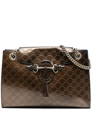 Gucci Pre Owned 2016 2025 Large Guccissima Emily Shoulder Bag