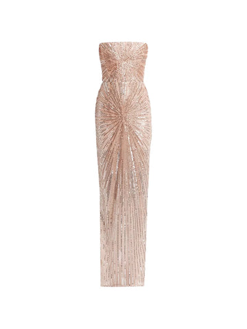 Bronx And Banco Dahlia Strapless Maxi Dress