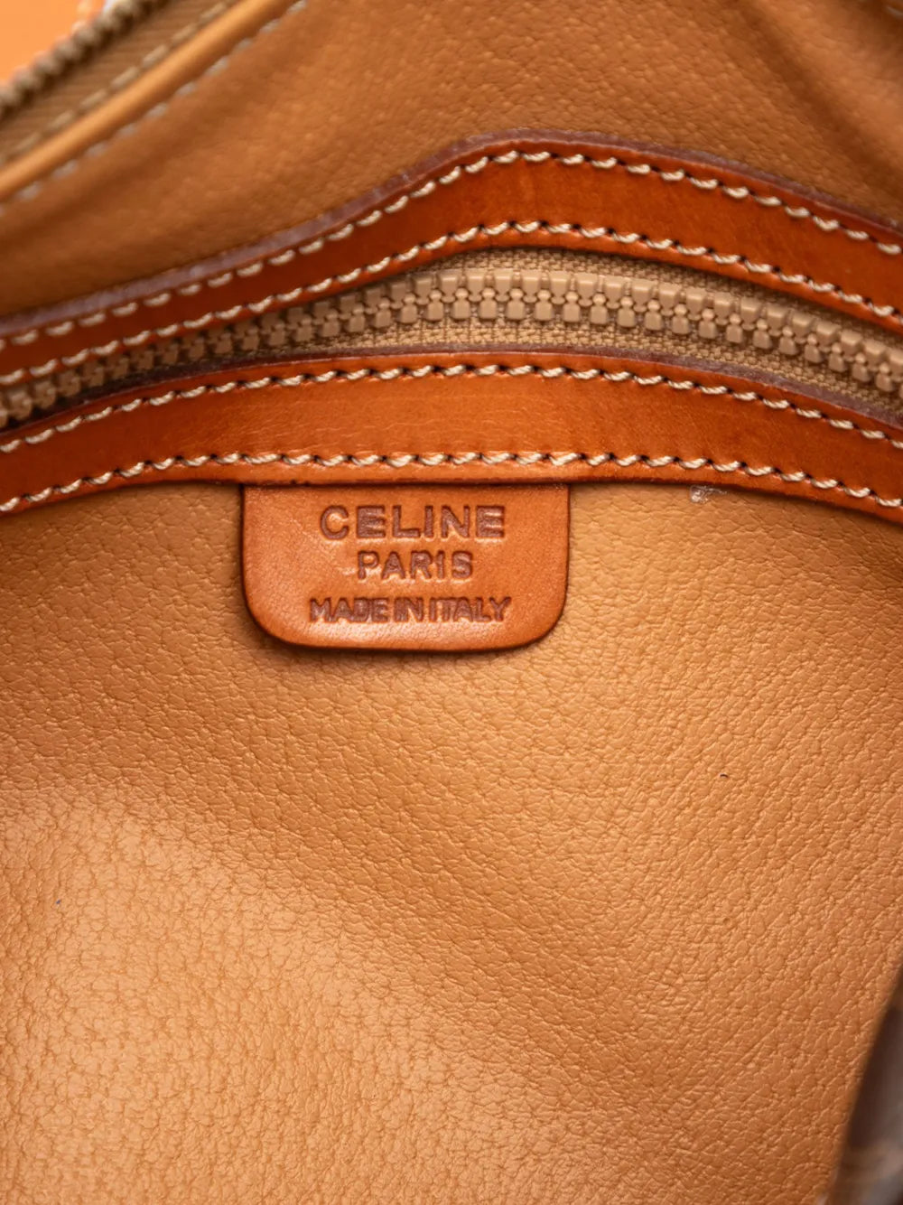 Celine Pre Owned 1994 Macadam Coated Canvas Shoulder Bag