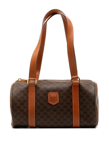 Celine Pre Owned 1994 Macadam Coated Canvas Shoulder Bag