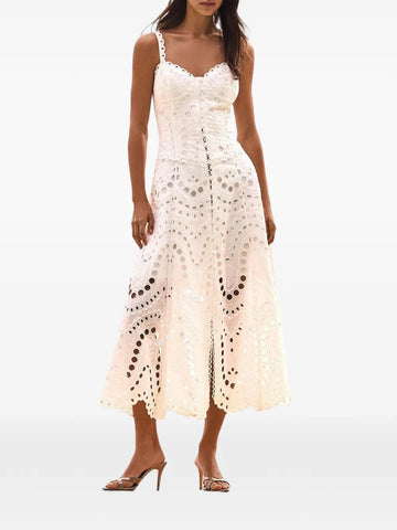 Charo Ruiz Ibiza Lace Scalloped Solace Dress