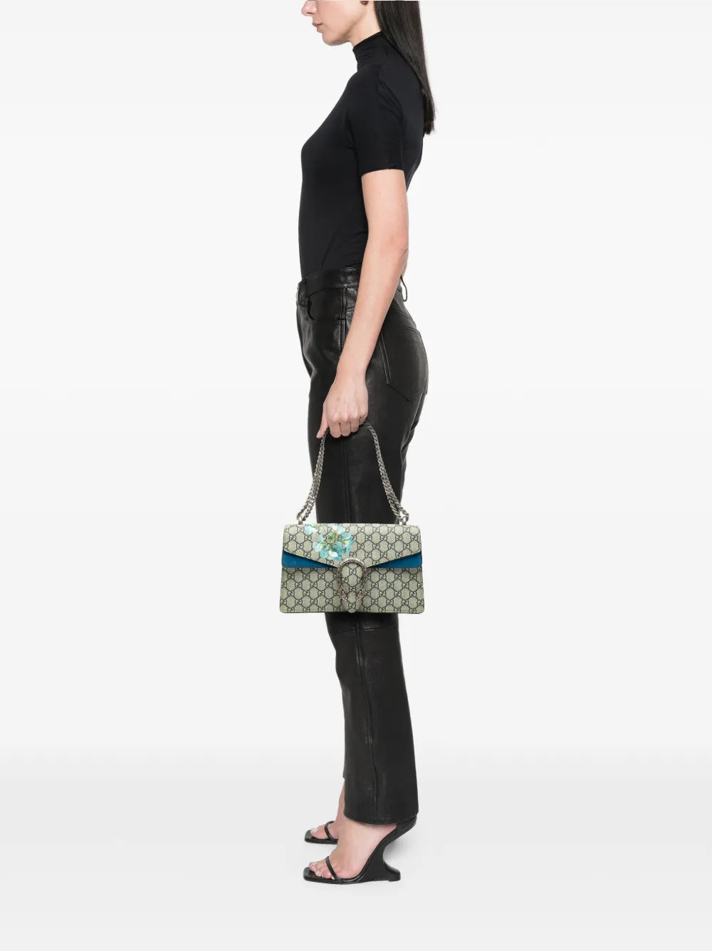 Gucci Pre Owned 2016 2025 Small Gg Supreme Blooms Dionysus Shoulder Bag