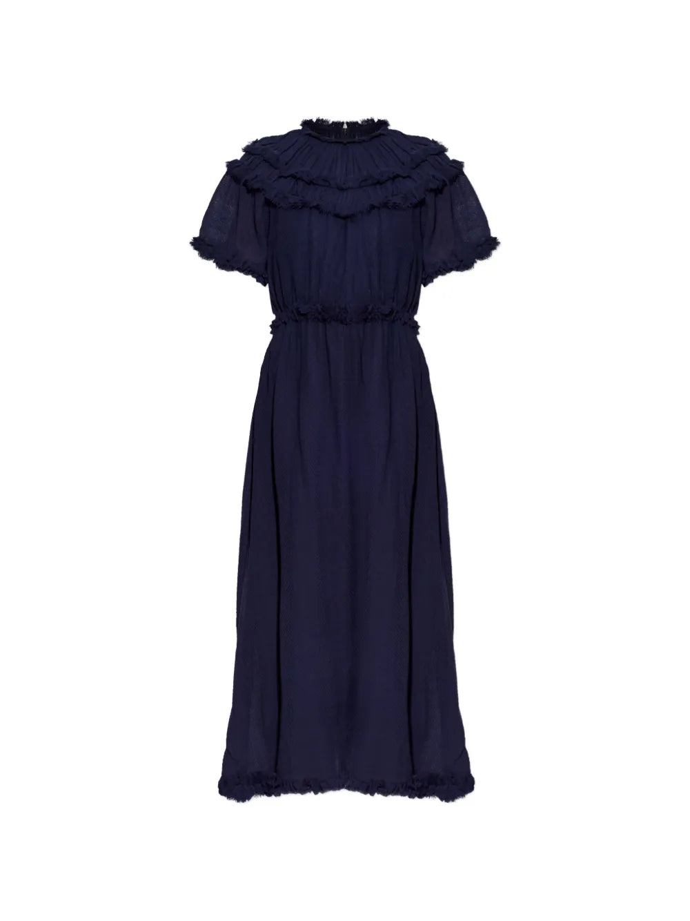 Ulla Johnson Ayan Ruffled Fringed Dress
