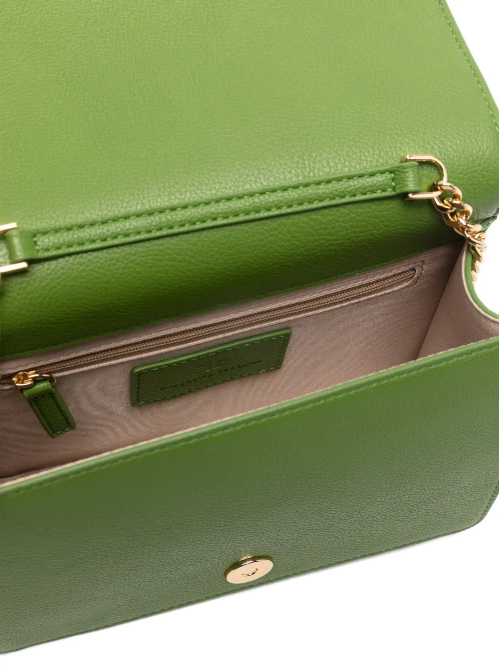 Elisabetta Franchi Logo Chain Shoulder Bag