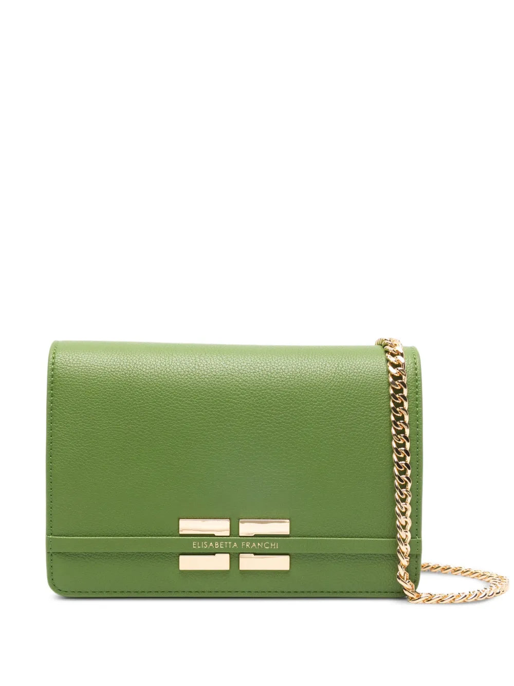 Elisabetta Franchi Logo Chain Shoulder Bag