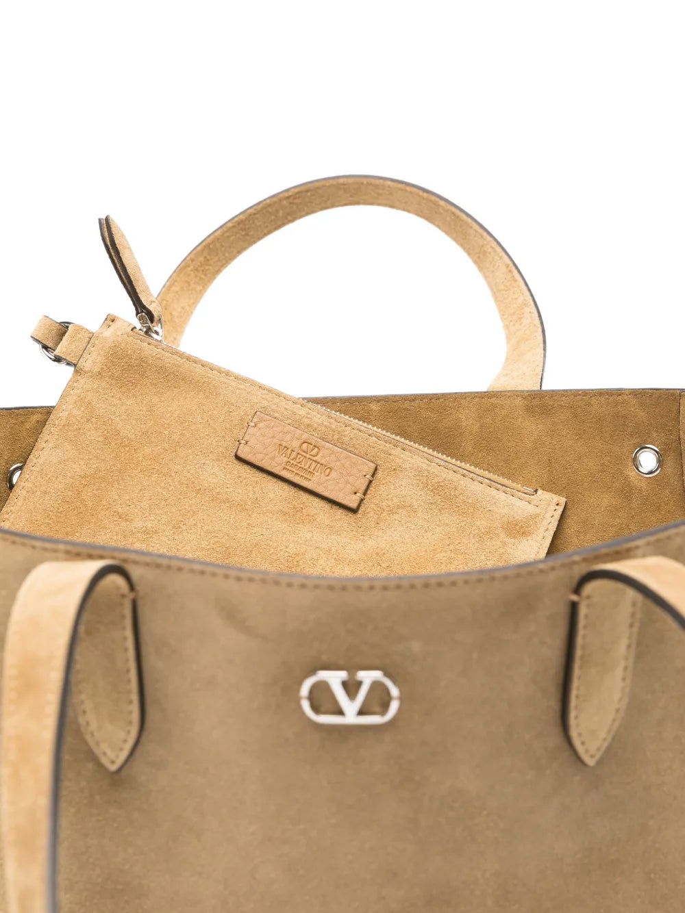 Valentino Garavani Nellcote Eyelet Studded Shoulder Bag