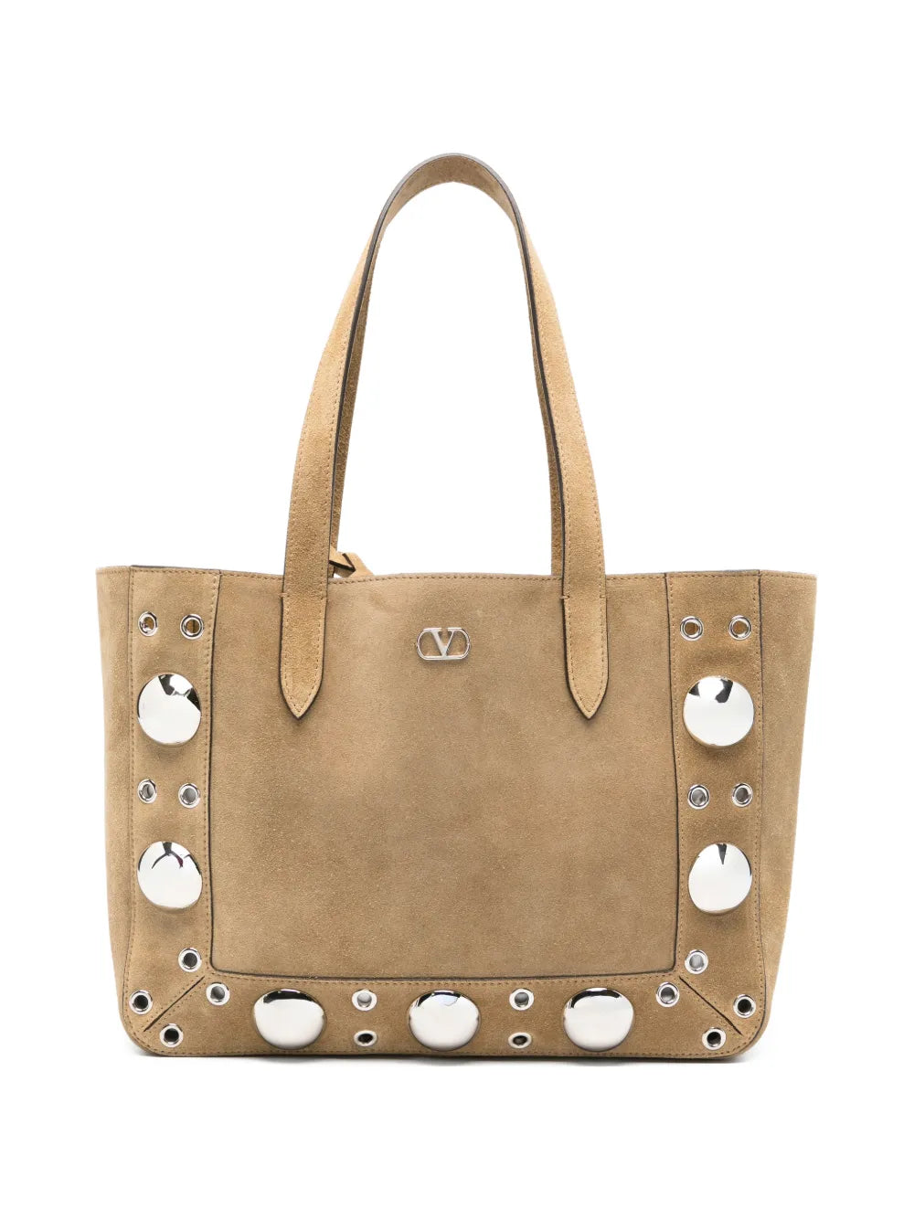 Valentino Garavani Nellcote Eyelet Studded Shoulder Bag