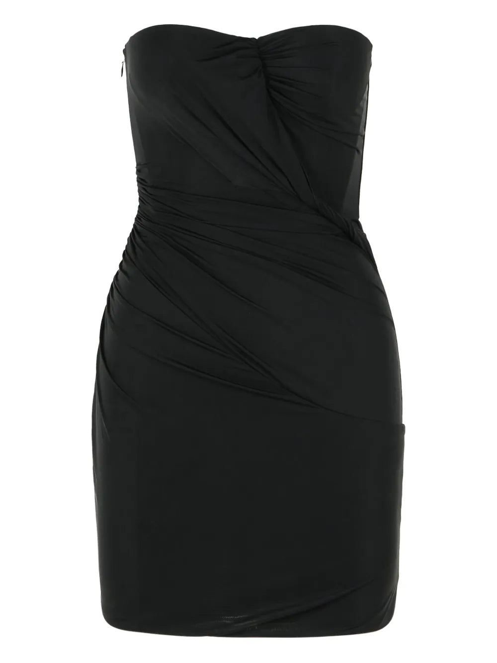 Blumarine Strapless Draped Mini Dress