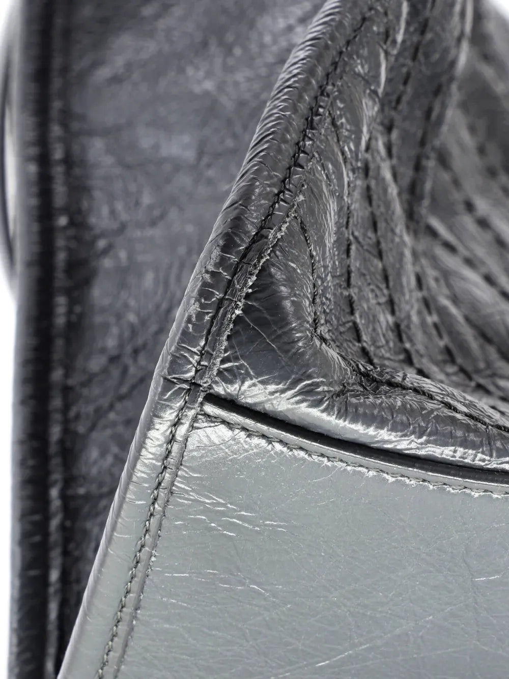 Saint Laurent Pre Owned Niki Shopping Tote Matelasse Chevron Leather Large Shoulder Bag