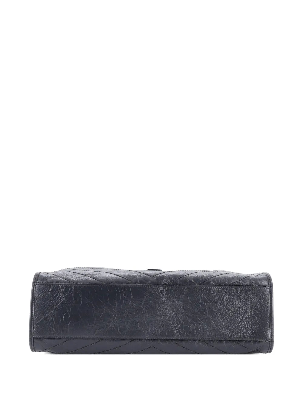 Saint Laurent Pre Owned Niki Shopping Tote Matelasse Chevron Leather Large Shoulder Bag