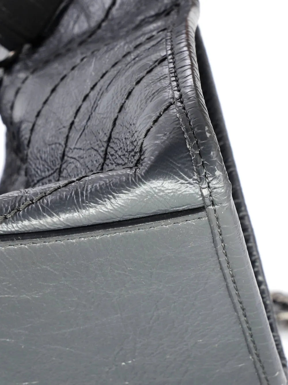 Saint Laurent Pre Owned Niki Shopping Tote Matelasse Chevron Leather Large Shoulder Bag