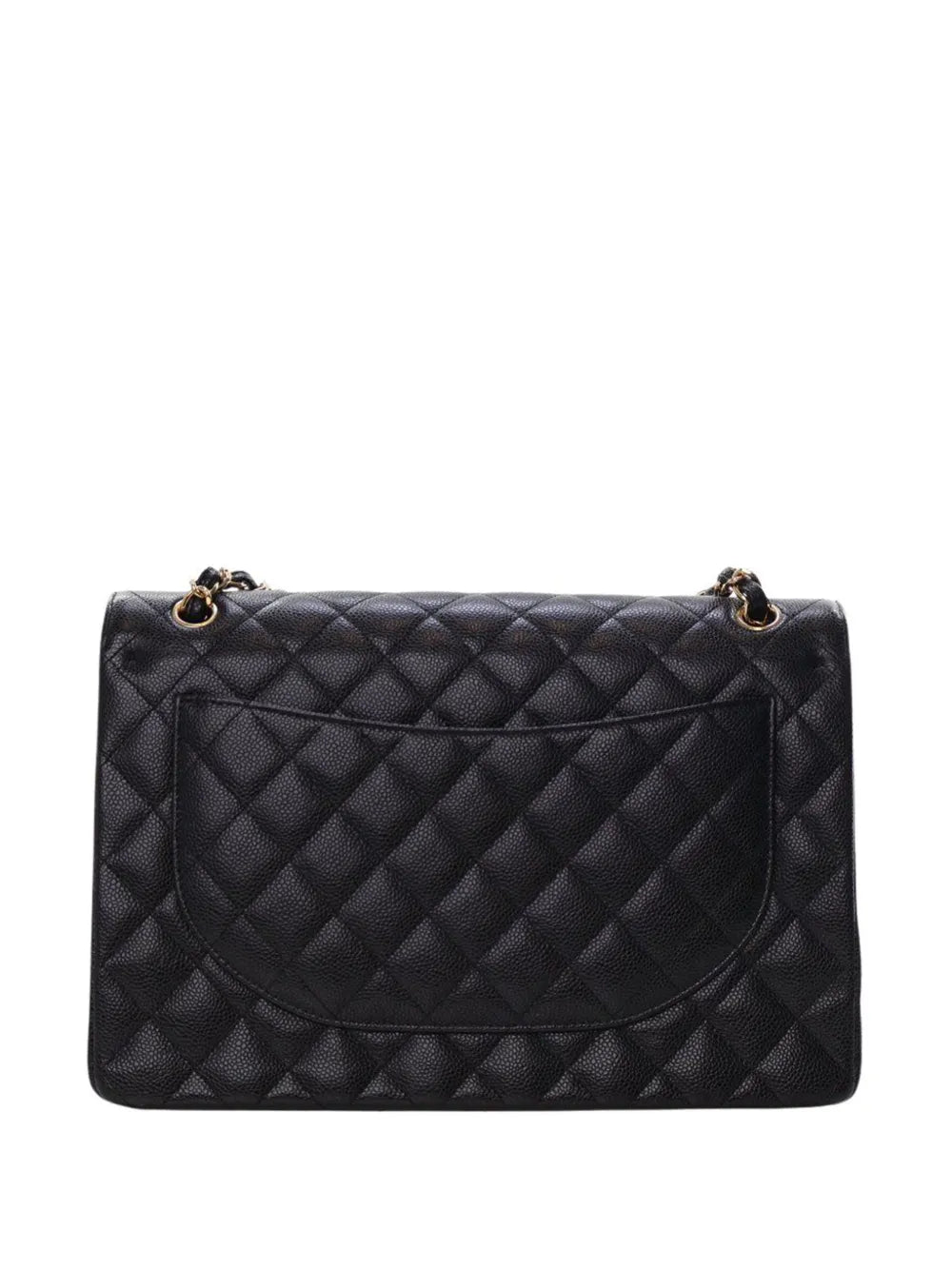 Chanel Pre Owned 2019 Maxi Classic Caviar Double Flap Shoulder Bag